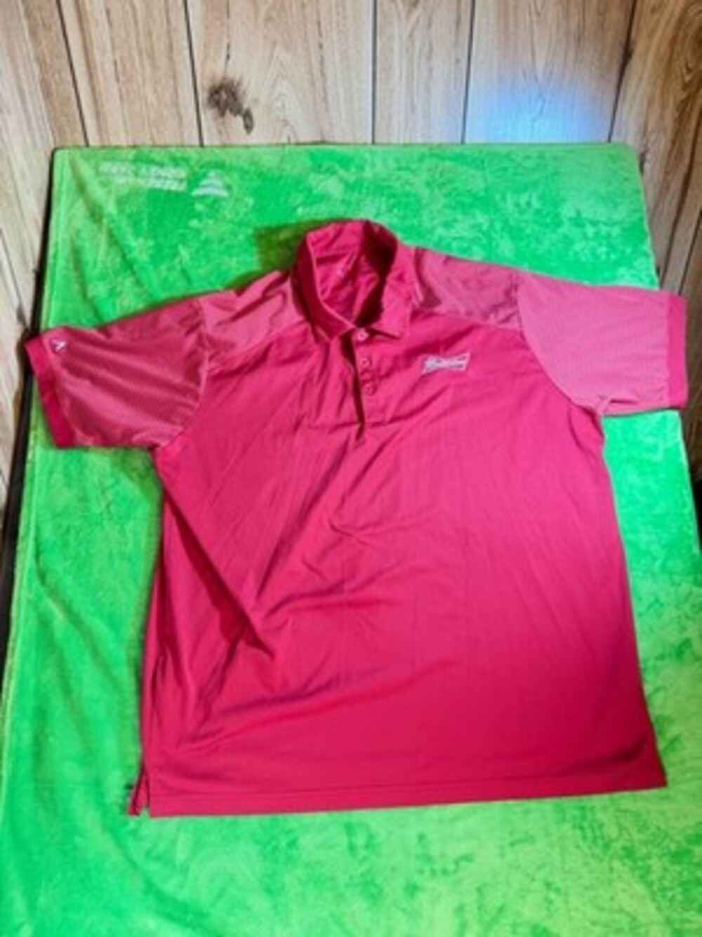 Antigua Budweiser Polo Shirt Mens XL Red Performance Golf Embroidered Beer Logo